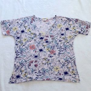 Lucky Brand Floral Tee-Size M